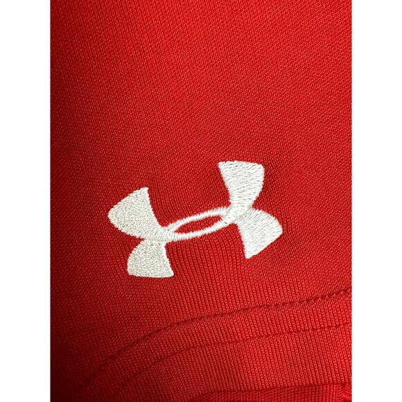 Texas Tech Red Raiders Under Armour Polo Shirt Stitched Red White Mens XL NCAA - Picture 3 of 8